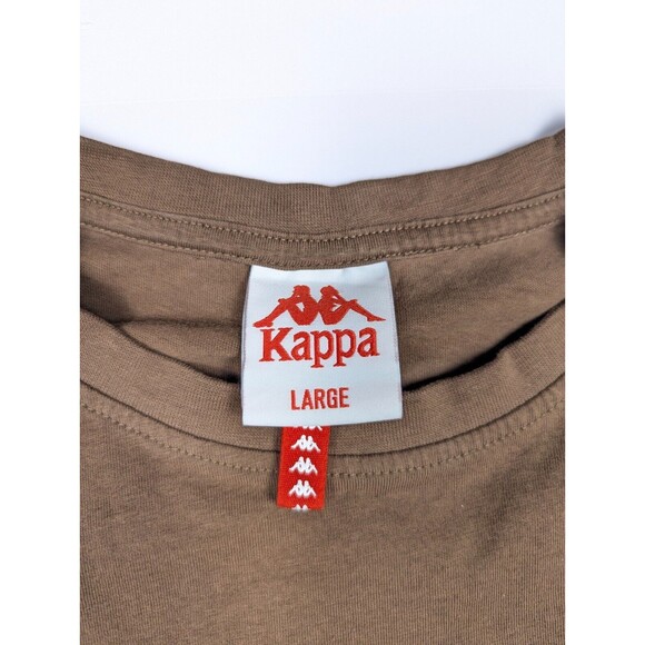 Kappa Mens Logo T Shirt Large Brown - Picture 3 of 10